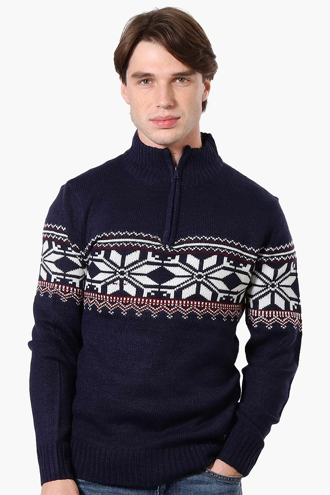 Canada Weather Gear Fair Isle Pattern Pullover Sweater
