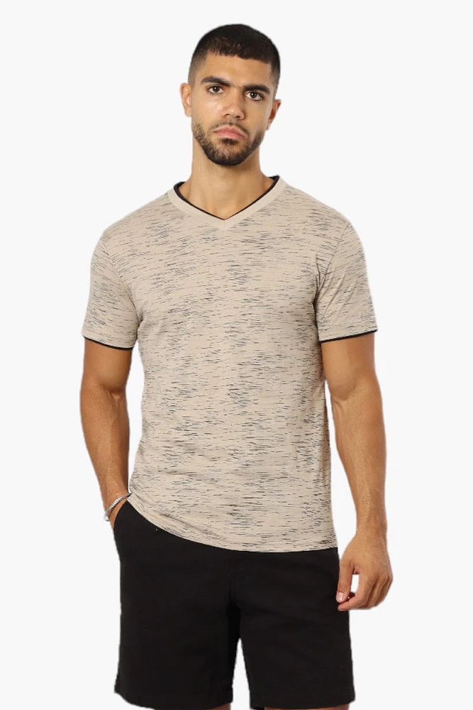 Urbanology Patterned V-Neck Tee