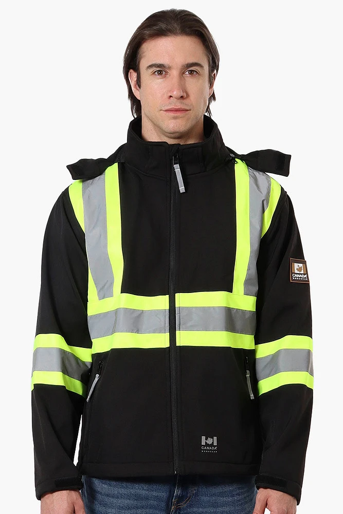 Canada Work Gear Hooded Hi-Vis Lightweight Jacket