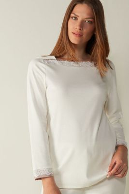 FEELING ROMANTIC T-shirt Manches Longues en Coton Supima®