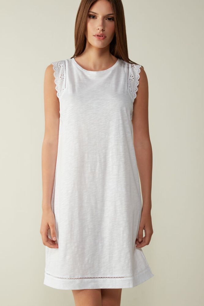 Chemise de nuit en coton supima® flammé TRUE ROMANCE