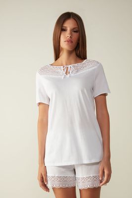 T-shirt manches courtes en coton ultraléger supima® CROCHET BABY