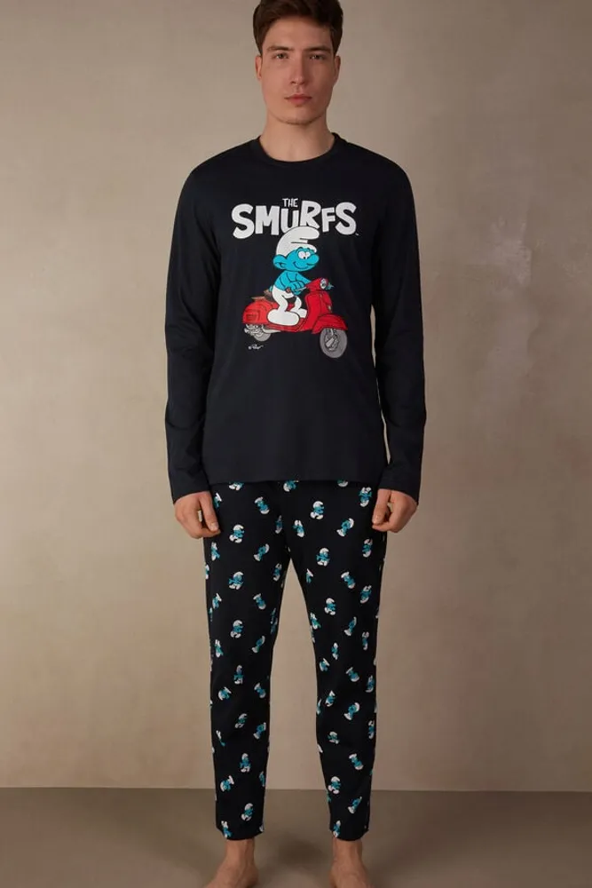 Set de pyjama long Les Schtroumpfs en coton