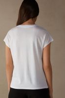 T-shirt manches courtes à col rond en coton ultraléger supima®