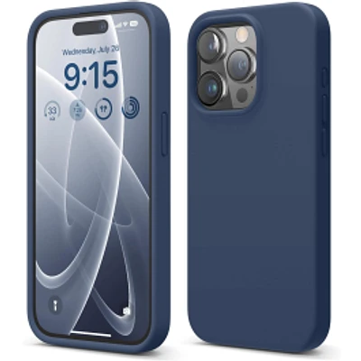 Silicone Case iPhone 15 Pro Jean Indigo