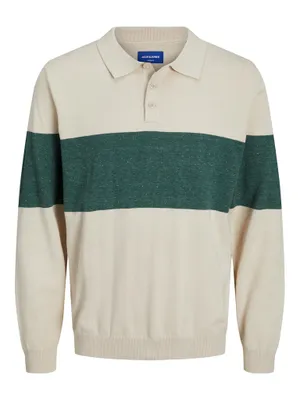 LIAM LONG SLEEVE KNITTED POLO