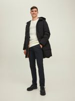 FINAL SALE - TECH LONG HOODED PUFFER COAT