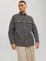 FINAL SALE - TEAM RAGLAN SLEEVE STRIPED OVERSHIRT