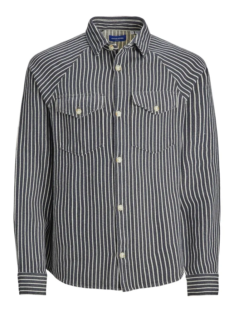 FINAL SALE - TEAM RAGLAN SLEEVE STRIPED OVERSHIRT