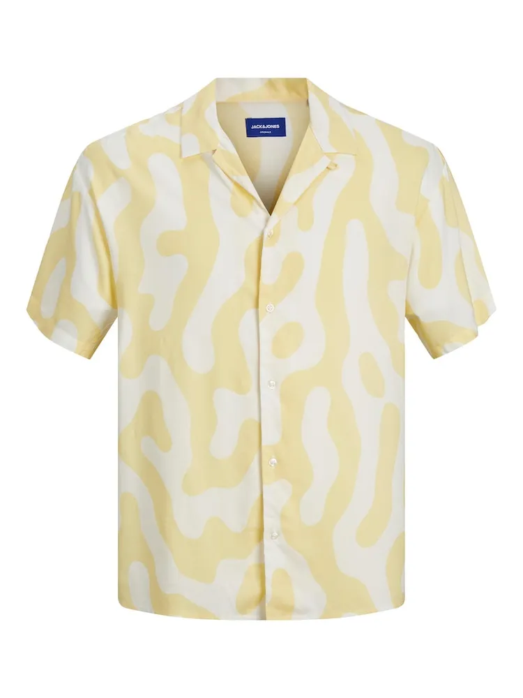 OCEAN DAY RELAXED FIT PRINT SHORT SLEEVE SHIRT