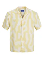 OCEAN DAY RELAXED FIT PRINT SHORT SLEEVE SHIRT