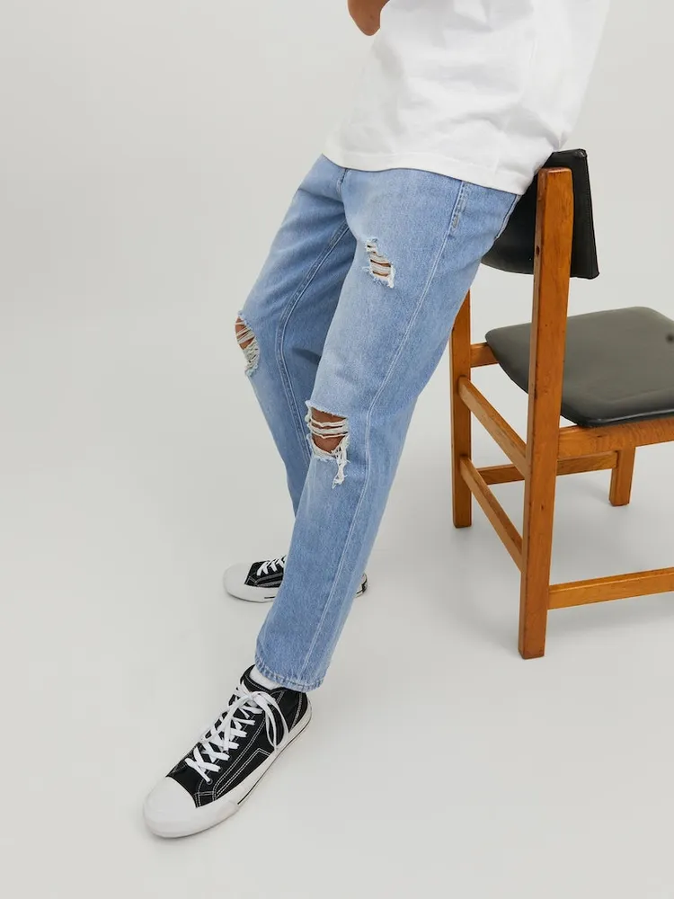 JACK & JONES FRANK 083 TAPERED FIT CROPPED JEANS