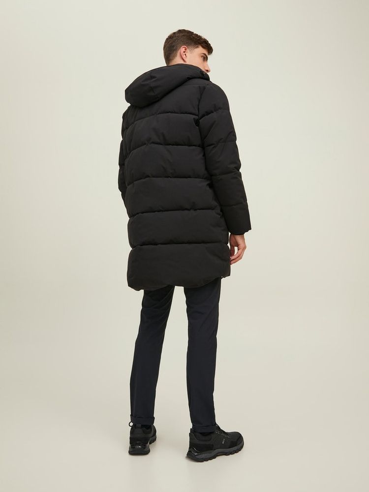 FINAL SALE - TECH LONG HOODED PUFFER COAT