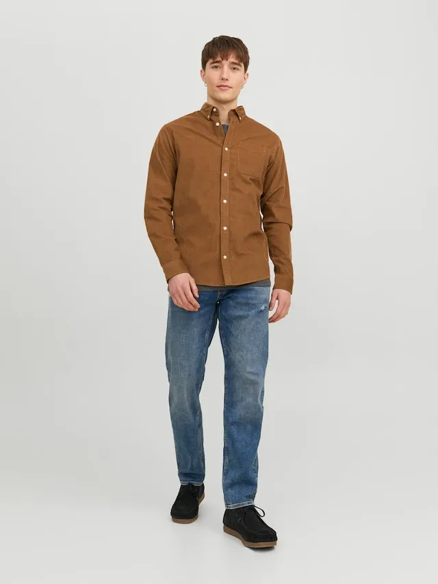Shirt Eddie Bauer Brown size L International in Cotton - 42477137