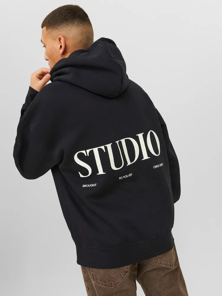 Loose Fit Printed Hoodie