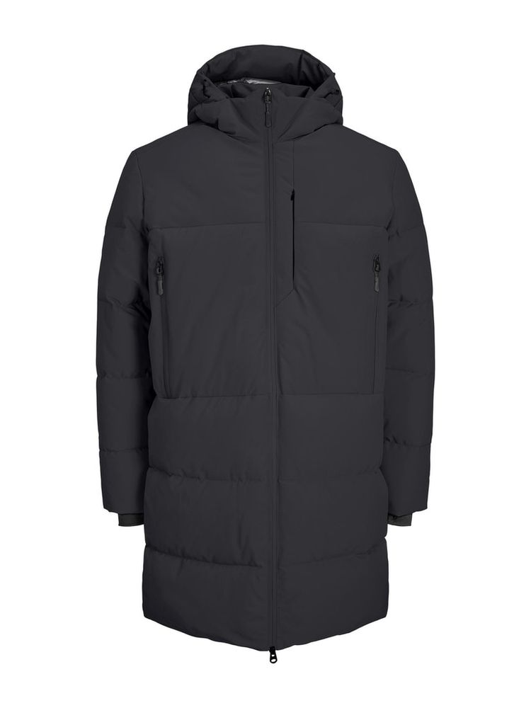 FINAL SALE - TECH LONG HOODED PUFFER COAT