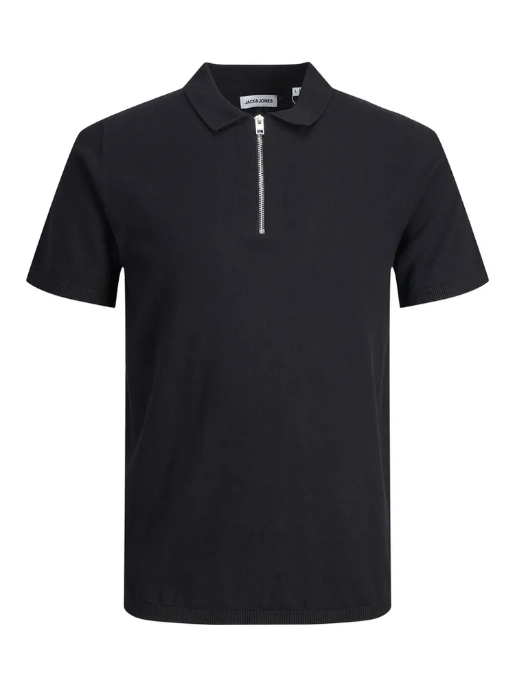 EMIL KNITTED HALF-ZIP POLO