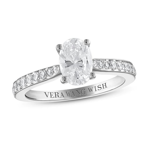 Diamond Engagement Ring 1 1/5 ct tw Round 14K White Gold