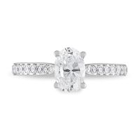 Diamond Engagement Ring 1 1/5 ct tw Round 14K White Gold