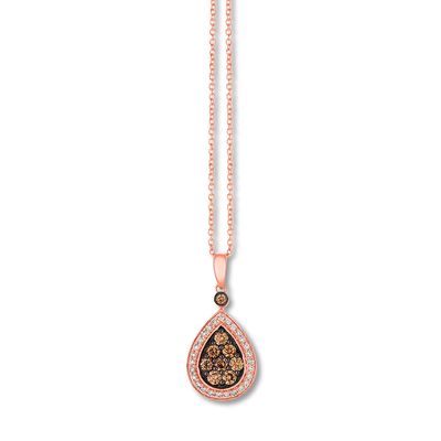 Le Vian Chocolate Diamonds Necklace 1/2 ct tw 14K Gold