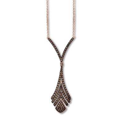 Le Vian Chocolate Diamond Necklace 1-3/8 carat tw 14K Gold
