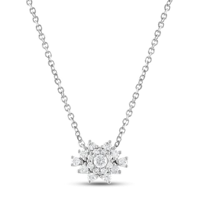 Vera Wang WISH Diamond Pendant Necklace 5/8 ct tw Round/Pear