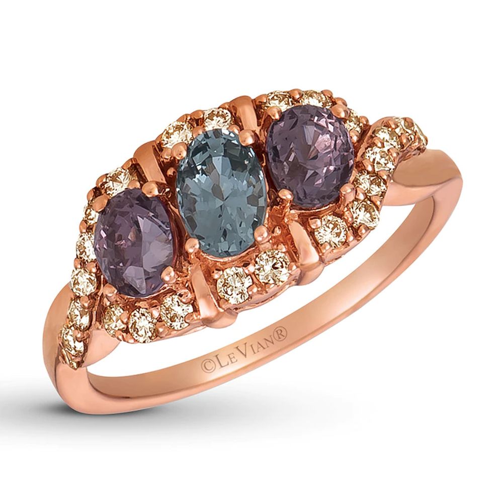 Jared Le Vian Gray & Lavender Spinel Ring 1/3 ct tw Diamonds 14K Strawberry  Gold | The Market Place