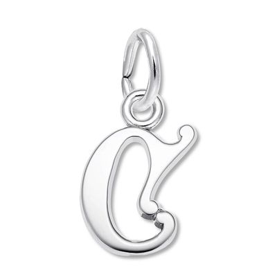 Letter C Charm Sterling Silver