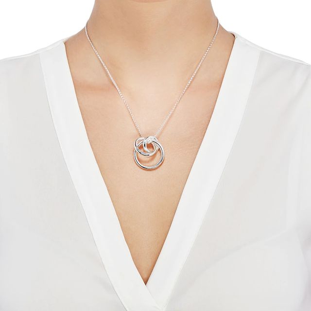 TIFFANY & CO.] Tiffany Interlocking Circle 1837 Necklace Silver 925 Unisex  necklace A rank – KYOTO NISHIKINO