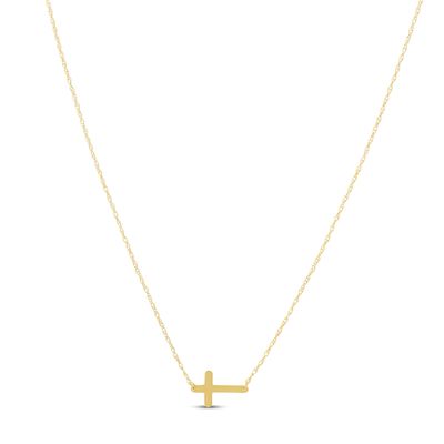 Le Vian Natural Citrine Cross Necklace Diamond Accent 14K Honey Gold | Jared