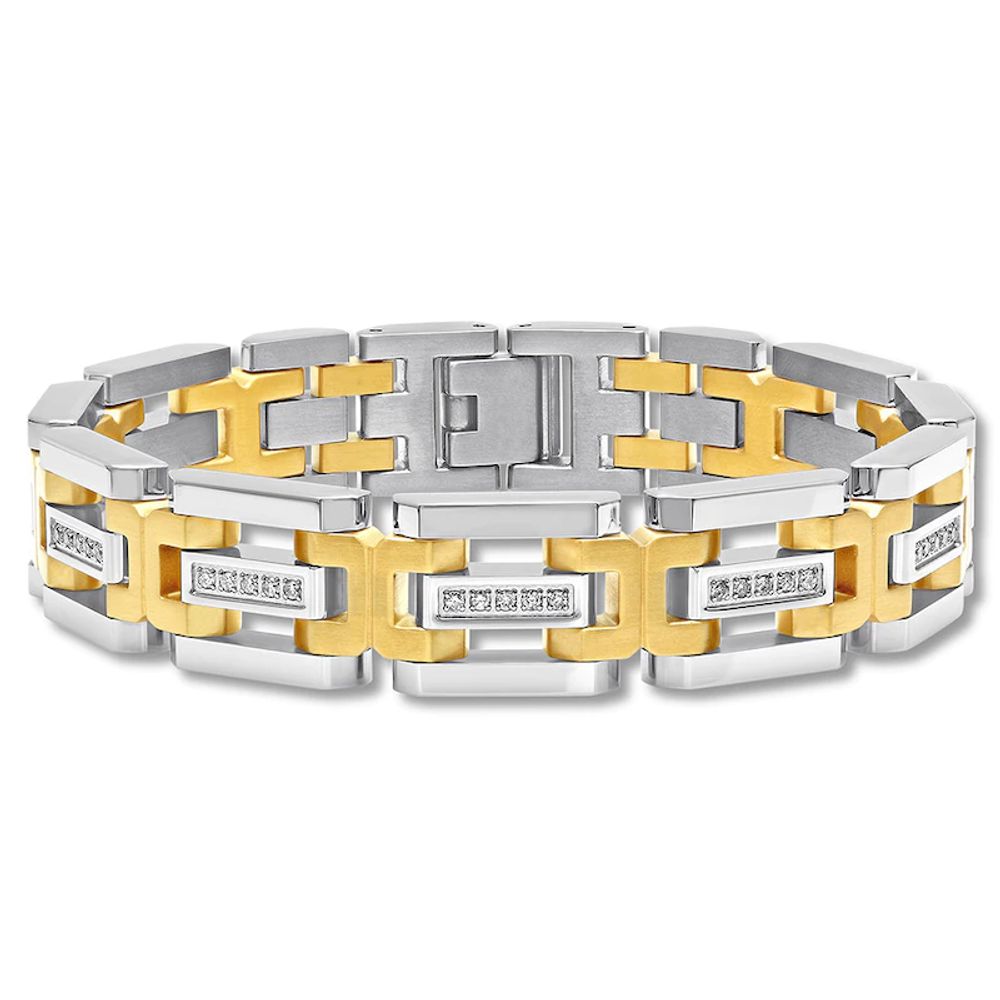 Men's 1/2 ct. tw. Diamond Bracelet in 10K Yellow Gold