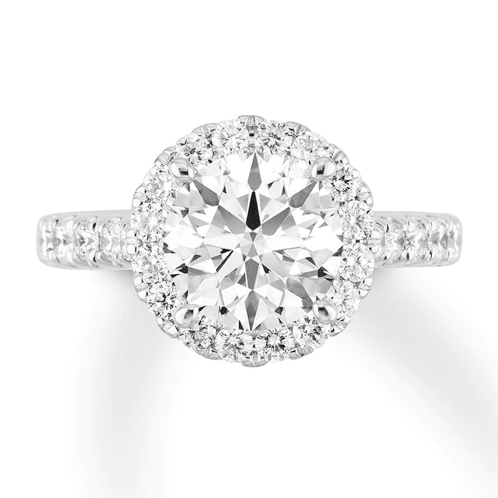 Speel kooi verkoudheid Jared The Galleria Of Jewelry Certified Diamond Engagement Ring 2-1/2 ct tw  18K White Gold | Dulles Town Center