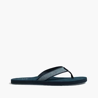 Chambray flip-flops