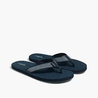 Chambray flip-flops