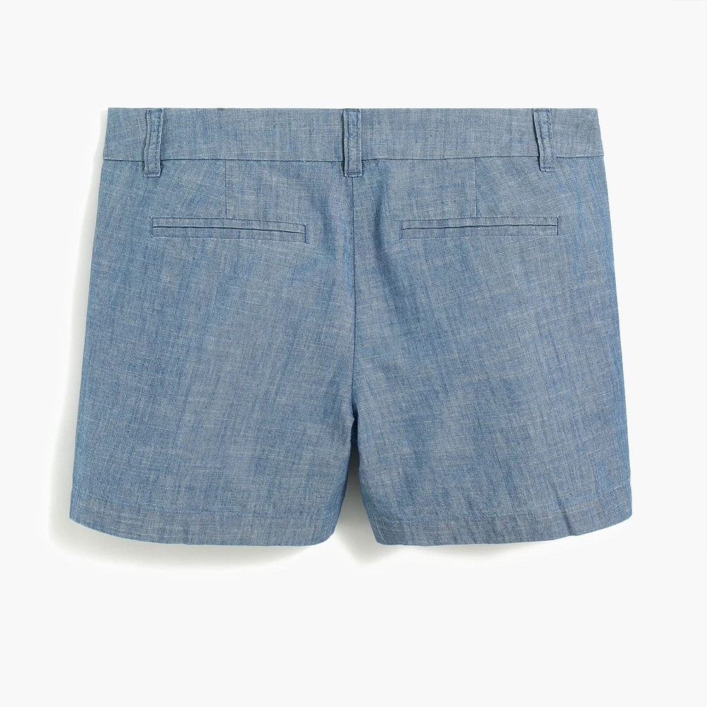 5" classic chambray short