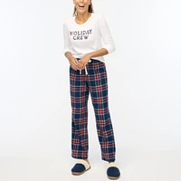 Printed flannel pajama pant