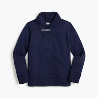 Boys' fleece shawl-collar pullover