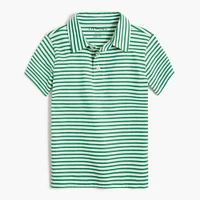 Boys' cotton striped polo shirt