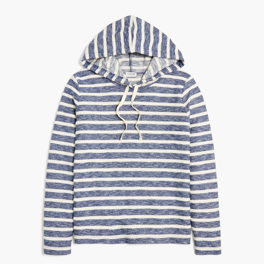 Striped pullover hoodie