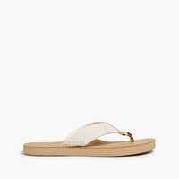 Braided flip-flop sandals