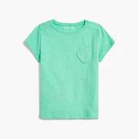 Girls' heart-pocket tee