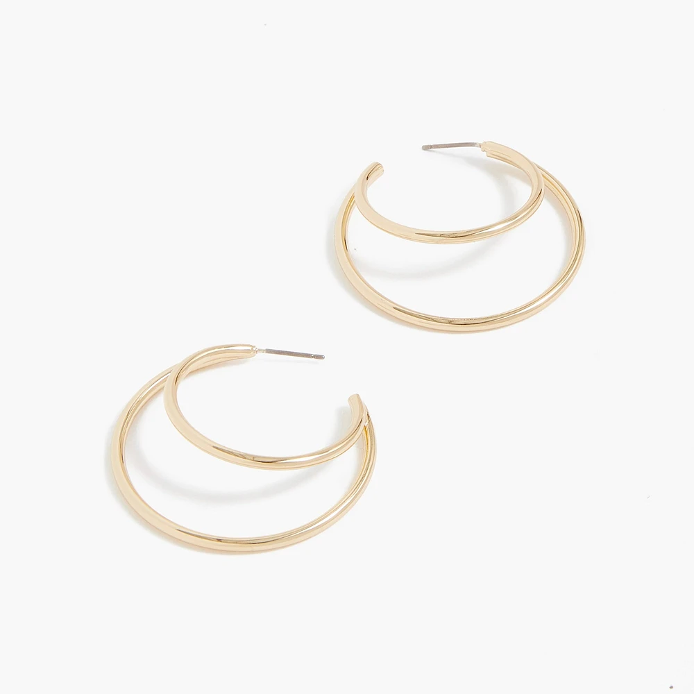 Double hoop earrings