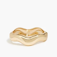 Wavy bangle hinge bracelet