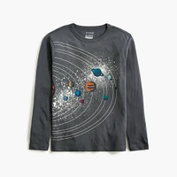 Boys' glow-in-the-dark space graphic tee