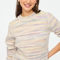 Space-dyed crewneck sweater