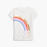 Girls' rainbow stars graphic tee