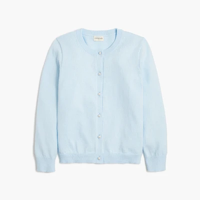 Girls' pearl-button Casey cardigan sweater