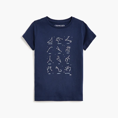 Girls' astrology chart graphic tee