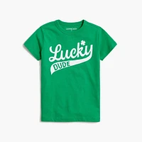 Boys' "Lucky Dude" graphic tee