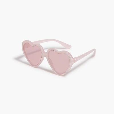 Girls' heart-shaped sunglasses